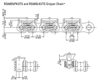 RS08BNPKUTS and RS08BLKUTS Gripper Chain