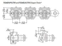 RS08BNPKUTM and RS08BLKUTM Gripper Chain