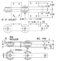 Cadenas transportadoras de rodillos---CADENA 603R---ADITAMENTO K2_2