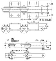 Roller-Conveyor-Chains---B963R-CHAIN---K2-ATTACHMENT--WELDED-_2