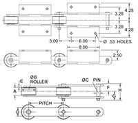 Roller-Conveyor-Chains---D1263R-CHAIN---K2-ATTACHMENT--WELDED-_2