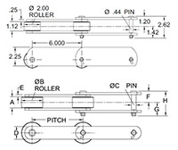 Cadenas transportadoras de rodillos---CADENA US196R---COMÚN_Alta_2