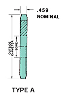 Rueda dentada (sprocket) de paso doble con rodillos estándar para cadena C2060/A2060 - 1 1/2" de paso - A