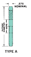 Rueda dentada (sprocket) de paso doble con rodillos estándar para cadena C2080/A2080 - 2" de paso - A