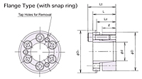 Dispositivo Power Lock serie RE-SS de traba sin chaveta con anillo de retención instalado-2