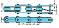 Cadenas de paso doble - Cadena transportadora de paso doble y mayor tamaño-2