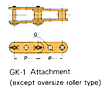 Cadena con aditamentos de paso doble GK-1