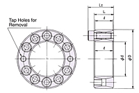 Dispositivo Power Lock serie AS de traba sin chaveta (pulg.)-2