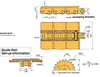 Cadena transportadora Lambda con placa superior TN - 2