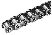 Cadena transportadora LAMBDA® de paso único con pasadores huecos