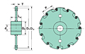 Ruedas dentadas (sprockets) para tanques colectores ACR810-2