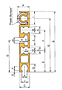 Riel guía de plataforma DOUBLE PLUS®-C2030VRP-PGR