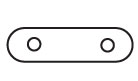 Placa de conexão de forma plana