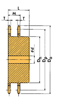 Rodas dentadas para corrente Double Plus®