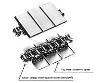 Corrente transportadora Lambda de placa superior TN